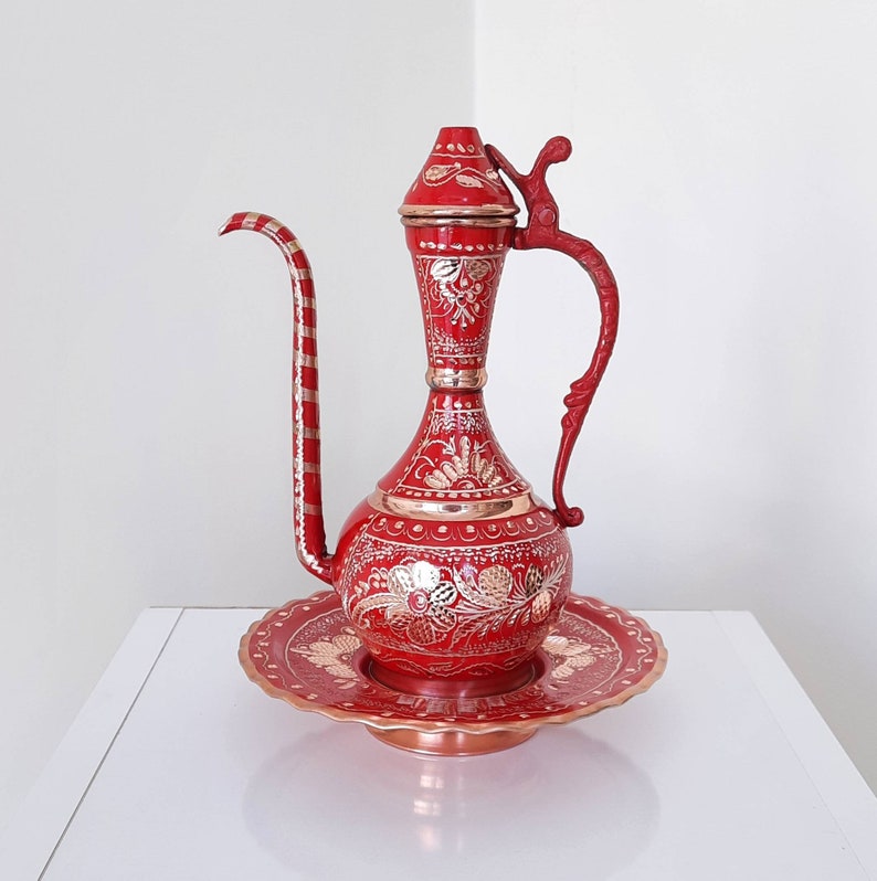 Decorative Copper Ewer and Basin Copper Decor Copper Gift Etsy