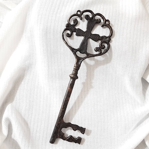 Decorative Skeleton Key, Brass Cross Skeleton Key, Unique Gift Ideas, Victorian Brass Door Key, Decorative Key Solid Brass Key, Wedding Gift
