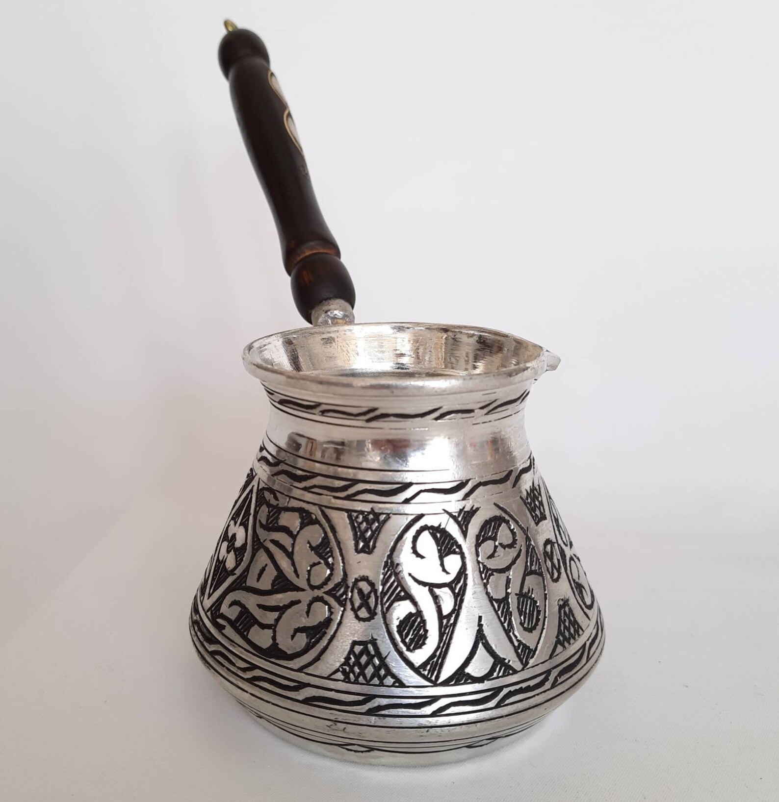 Large Size Turkish Arabic Coffee Pot Engraved Copper Coffee Etsy