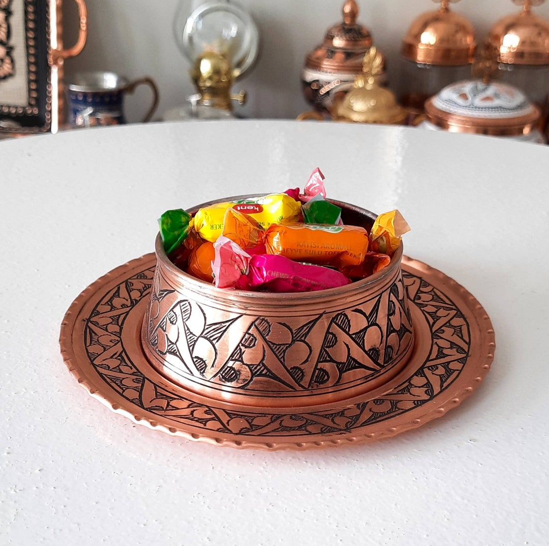 Small Copper Bowl Candy Dish Copper Serving Bowl Etsy