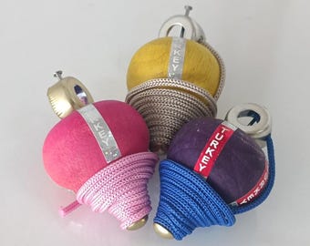 Toupie,15pcs Toupies Pour Enfants,Toupies Jouets Bois,Mini Spinning Top