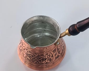 トルココーヒーポット、銅製コーヒーポット、銅製ジャズヴェ、トルコ