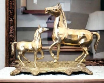 Brass horse figurine (47 oz), horse statue, horse sculpture, brass home decor, table decor, unique gift ideas, brass ornaments, home gifts