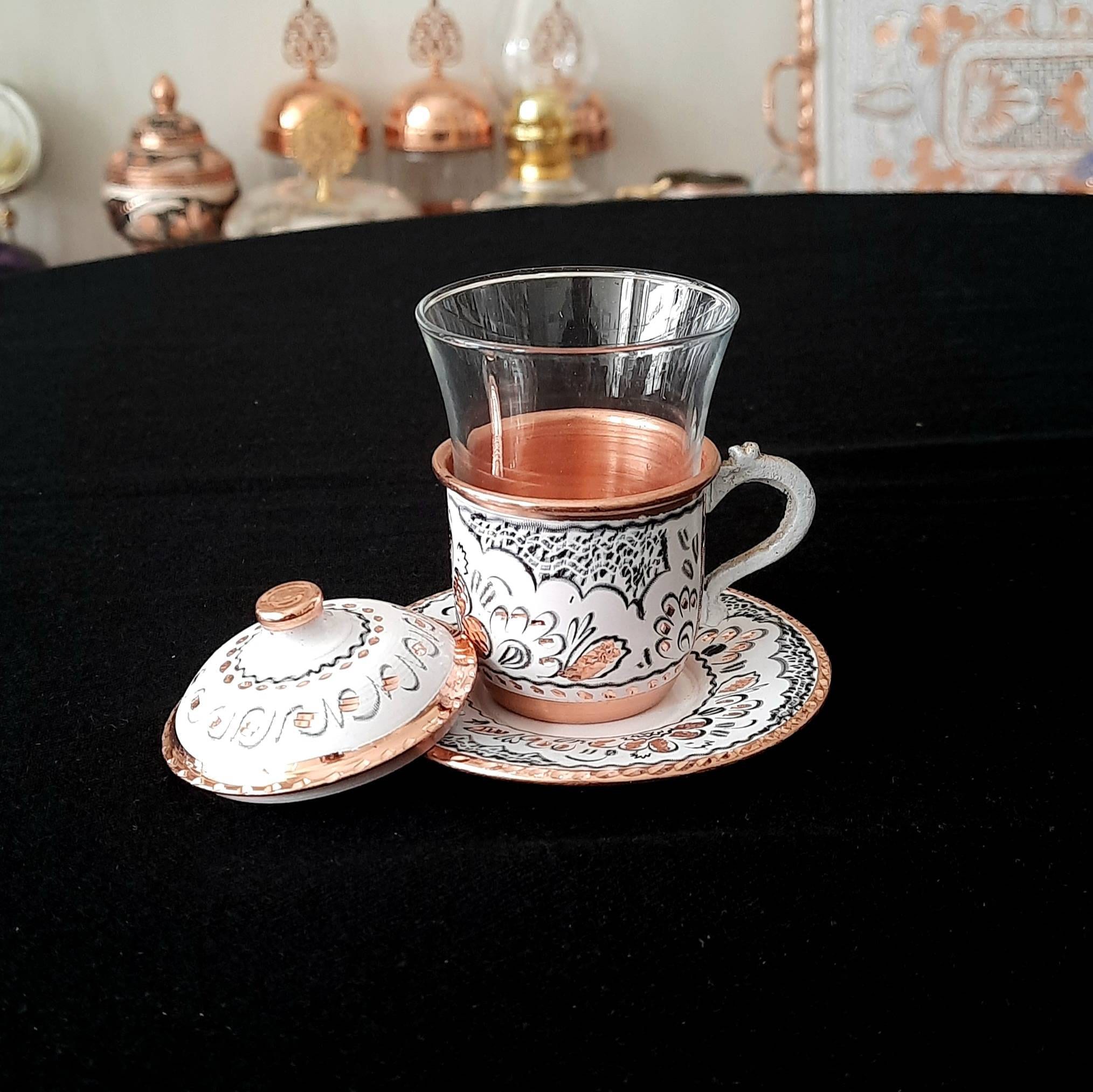 Tetera turca de cobre grabado pesado – Turkish Gift Buy