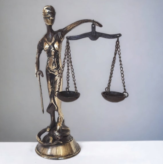 Handcrafted Bronze Finished Legal Libra Scale, Lawyer Scale of Justice on  Genuine Marble Base, Lawyer Gifts for Office, Legal Decor, Gift for Judge