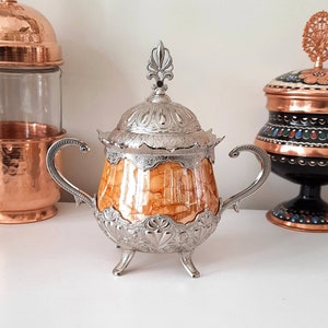 Ornate sugar bowl, decorative candy bowl, unique housewarming gift, anniversary gifts, home gifts, wedding shower gift, gifts for host