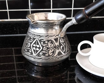 Turkish Coffee Pot, Copper Coffee Maker, Arabic Coffee Pot, Unique Copper Gifts, Copper Jazzve, Kitchen Home Decor, Housewarming Gift Rustic