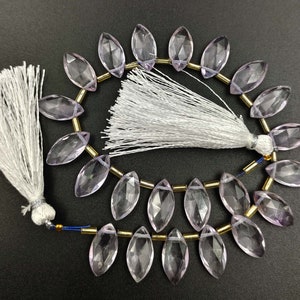 Pink Amethyst Stone, 10 Pieces, Natural Amethyst, Drilled gemstone, Pink Amethyst Jewelry, Faceted Amethyst Beads, size 8x16 mm Amethyst