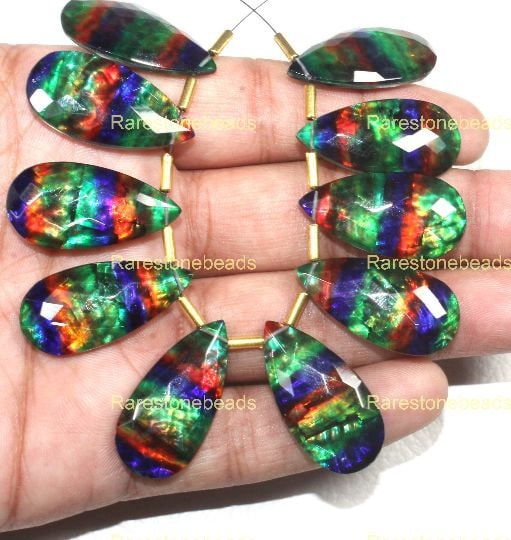 奇跡の石　アンモライト　11ｍｍ×9ｍｍ　ジェムストーン