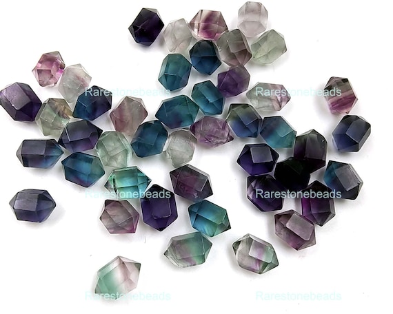 マルチフローライト10 個ハーキマー ダイヤモンド形状天然マルチフロー  