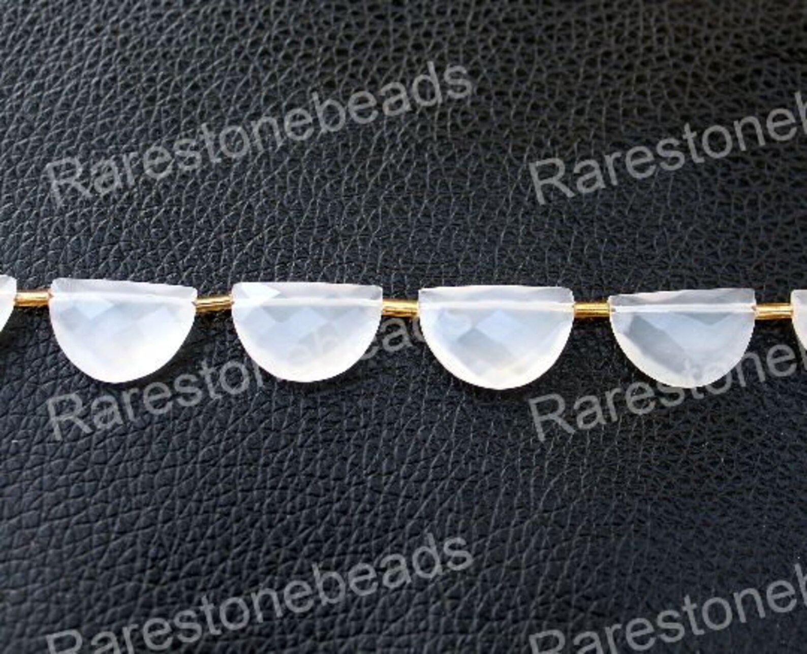 10 Pieces Natural White Chalcedony Drilled Game Stonenatural - Etsy