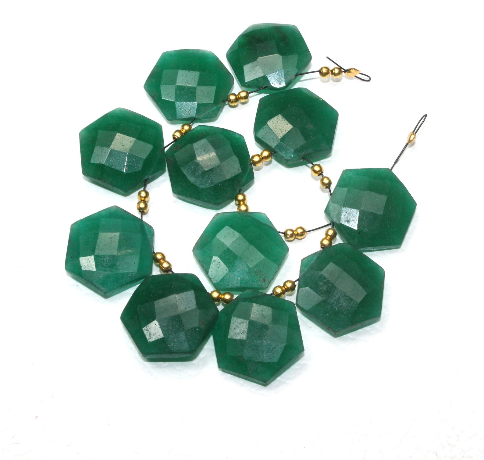 10 pieces Natural dyed quartz gemstone drilled gemstone Etsy