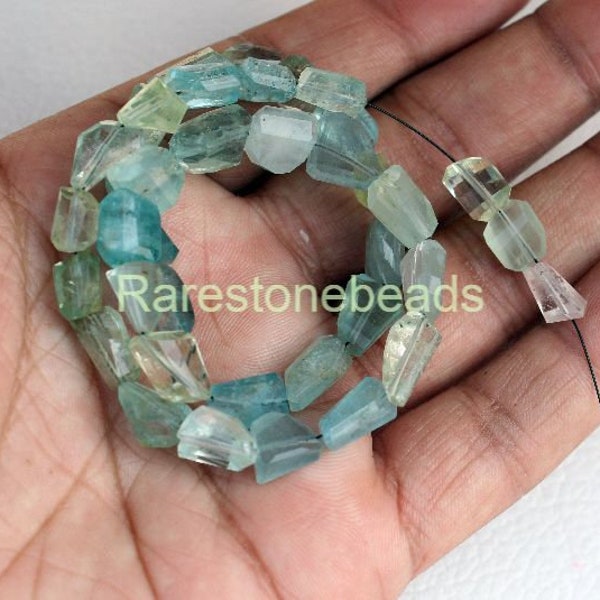 Aquamarine gemstone, 20 Pieces, multi aquamarine gemstone, drilled gemstone, aquamarine nuggets,  aquamarine  beads size 5 to 10 mm stone