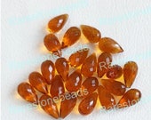 10 Pieces Citrine Quartz Teardrops Stone 9X18 mm Faceted Drop Briolettes Gemstone Beads Citrine Beads Jewelry