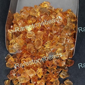 Pietra preziosa citrino naturale, 30 pezzi, citrino naturale grezzo, cristallo curativo grezzo, citrino grezzo, pietra preziosa naturale dimensione gioielli ruvida da 7 a 12 mm