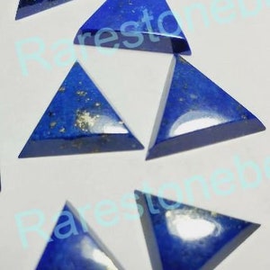 Lapis Lazuli Gemstone, 10 Pieces, Lapis Lazuli, Smooth Lapis Lazuli, Triangle shape gemstone, Lapis beads, natural gemstone szie 13x13 mm