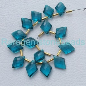10 pieces apatite quartz beads gemstone, fancy shape stone, drilled gemstone, jewelry making beads, Apatite Glass Beads, size 12x16  mm