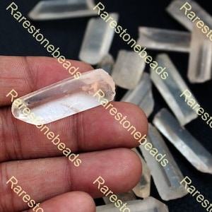 10 pieces natural clear quartz raw gemstone, natural gems stone, rough gemstone jewelry, crystal rough, healing crystal raw size 10 to 30 mm
