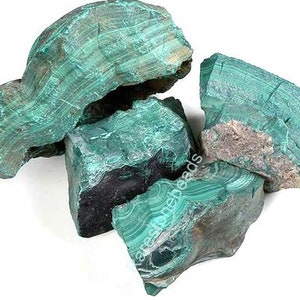 Malachite Raw, 200 Garam, Natural Malachite gemstone, Hammer rock raw, Natural gemstone raw, rough stone jewelry, Raw stone size 30 to 60 mm