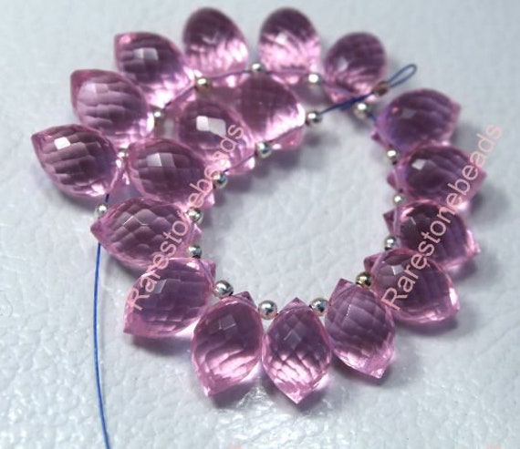 bracelet & other pieces 9-10 mm for necklace Roses made of rock crystal drilled gemstone beads approx set = 3 pieces