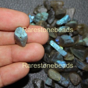 Labradorite Rough, 20 Pieces, Natural Multi Labradorite Raw, Labradorite Raw, Loose stone rough, Rough Jewelry, Labradorite size 8 to 15 mm image 1