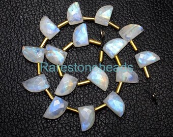 BIJOUX EN PIERRE de lune arc-en-ciel perles de poire briolette pierres