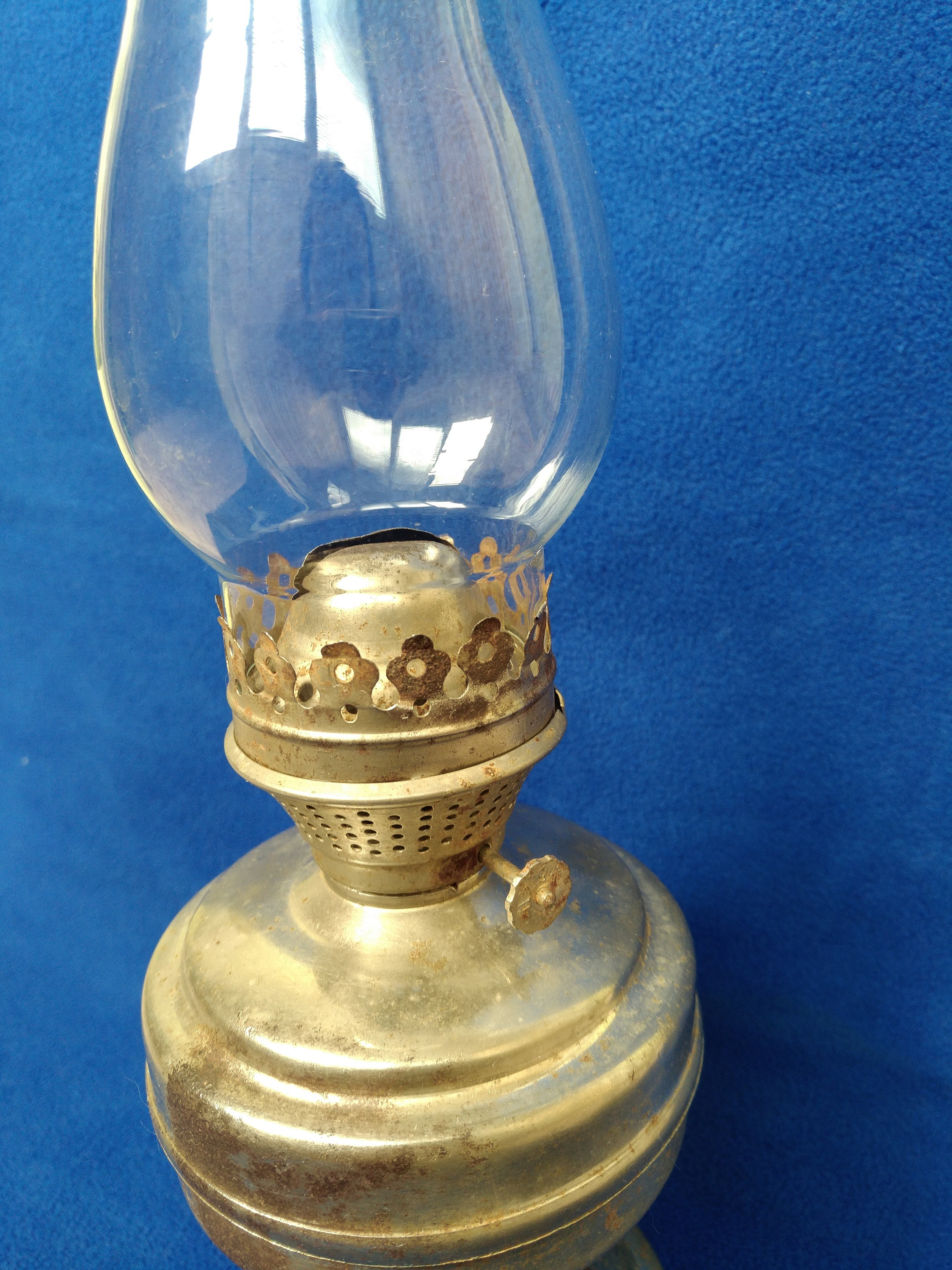 Antique kerosene lamp Soviet vintage 1950s vintage kerosine Etsy