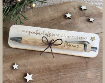 Personalized ballpoint pen, small Christmas gift, Secret Santa gift for a colleague, small Christmas present, Secret Santa gift
