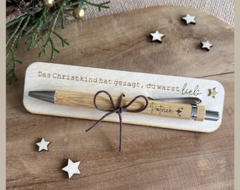 Personalized ballpoint pen, small Christmas gift, Secret Santa gift for a colleague, small Christmas present, Secret Santa gift