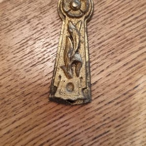 Fantastic Victorian Solid Brass Door Escutcheon Lock Cover W T & S