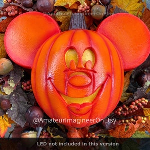 Mickey Pumpkin Wreath Centerpiece for Fall (Wreath & LED not included)