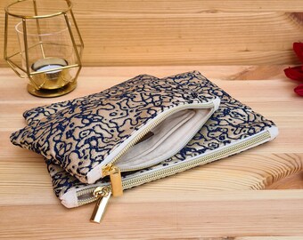 Makeup bag made from Moroccan brocade fabric – handmade in Hamburg