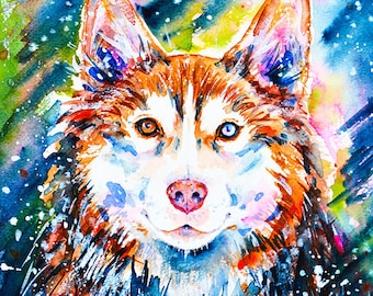 水彩画 草原を駆ける白馬 絵画 makochin 通販 16575864｜Creema