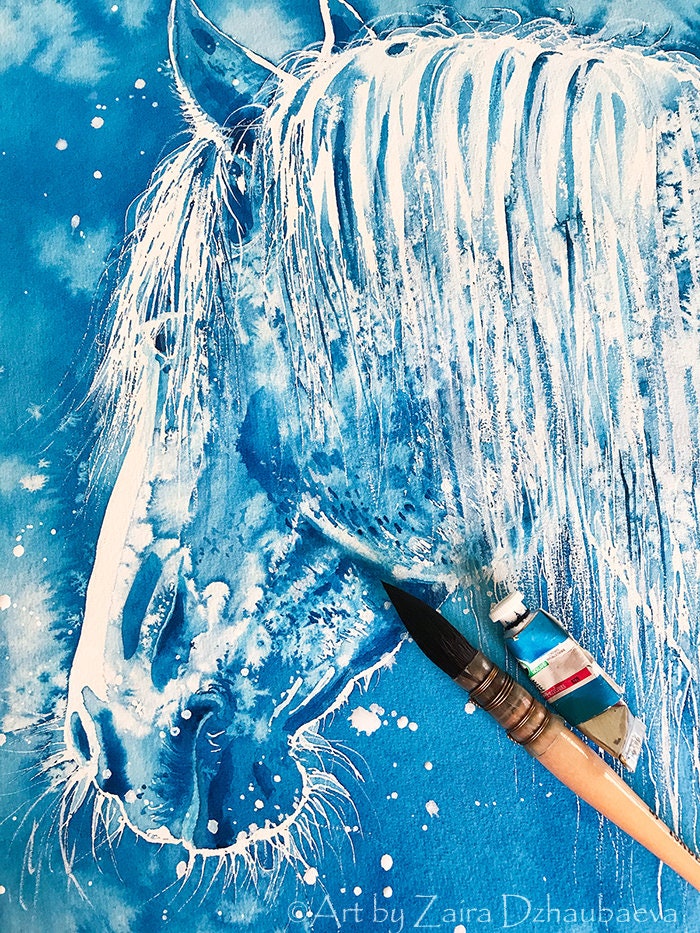 白馬の油彩画 gallery-uchida_y2-1467-k