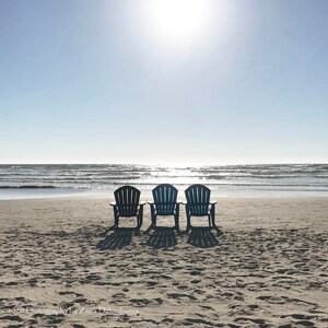 Beach Chairs Print Cannon Beach Oregon Tranquil Seascape Ocean Pacific Coast Yacht Boat Costal Home Decor Beach House Design Shore Sea Waves