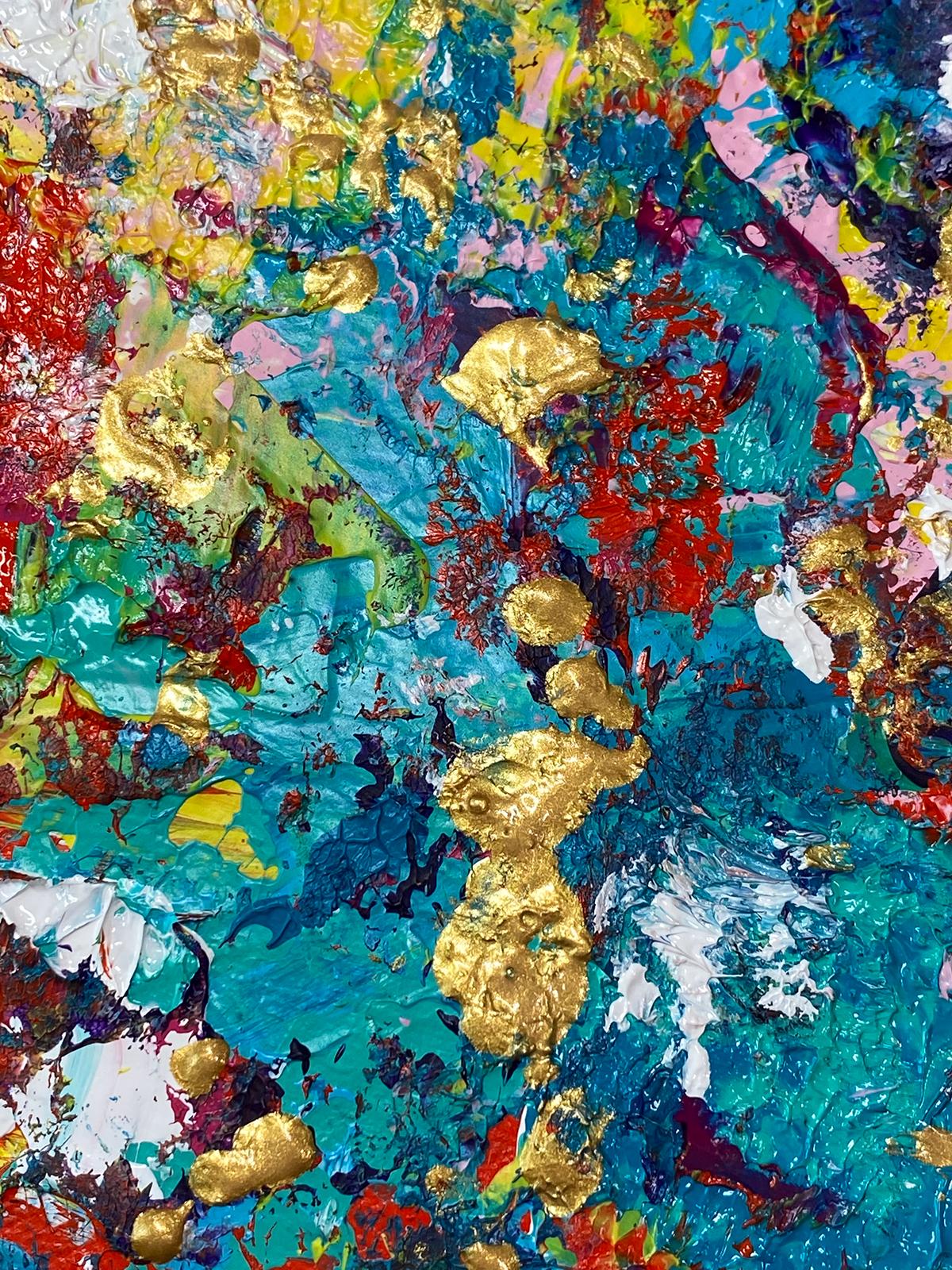 Colorful Abstract Painting Original Acrylic Art on Canvas Bold