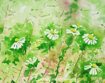 アクリル画 緑の花のデザイン il_340x270.3703397973_29e2.jpg