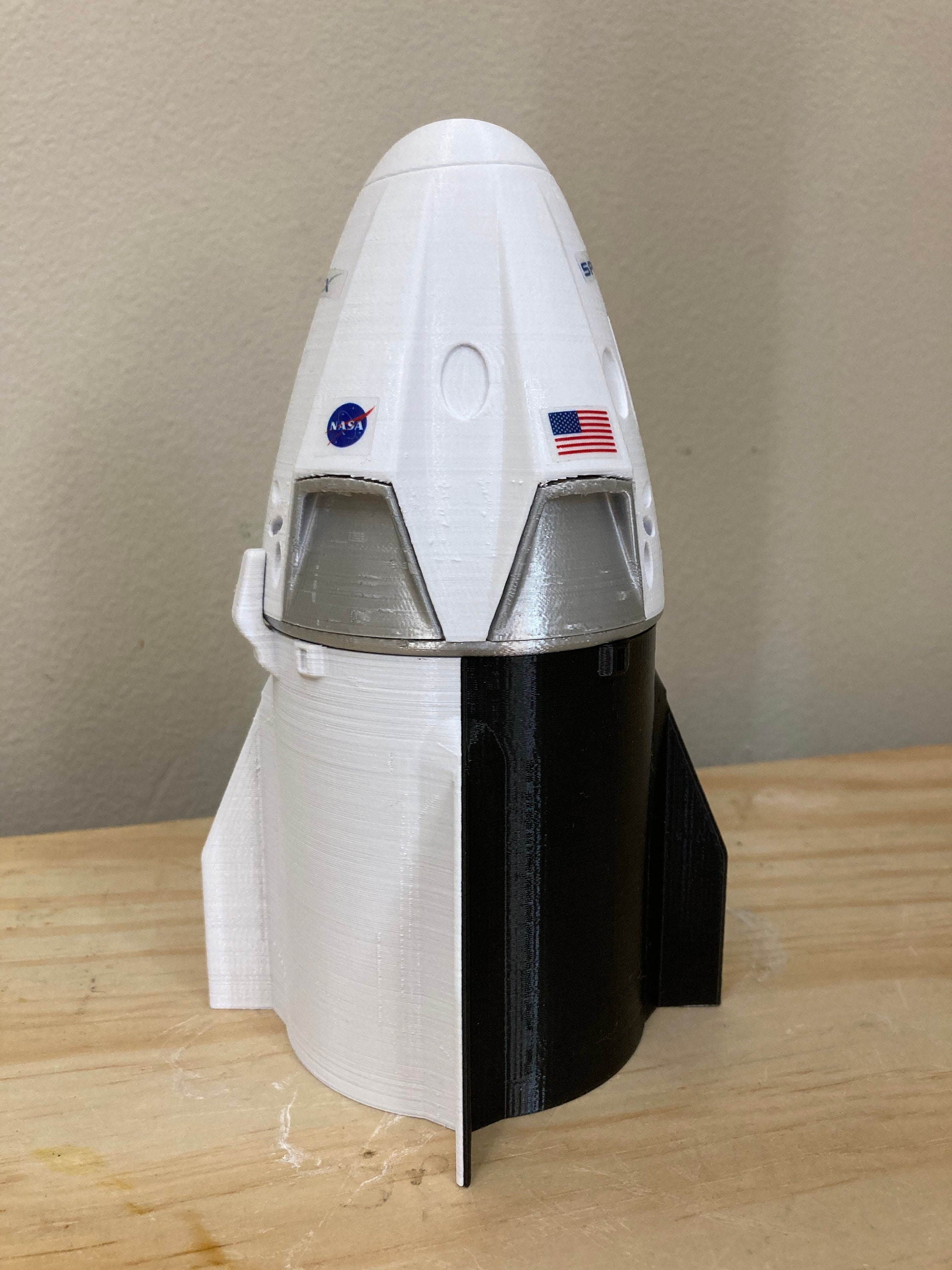 Large 5ft SpaceX Falcon 9 Demo2 Model w/ Crew Dragon 148 Etsy