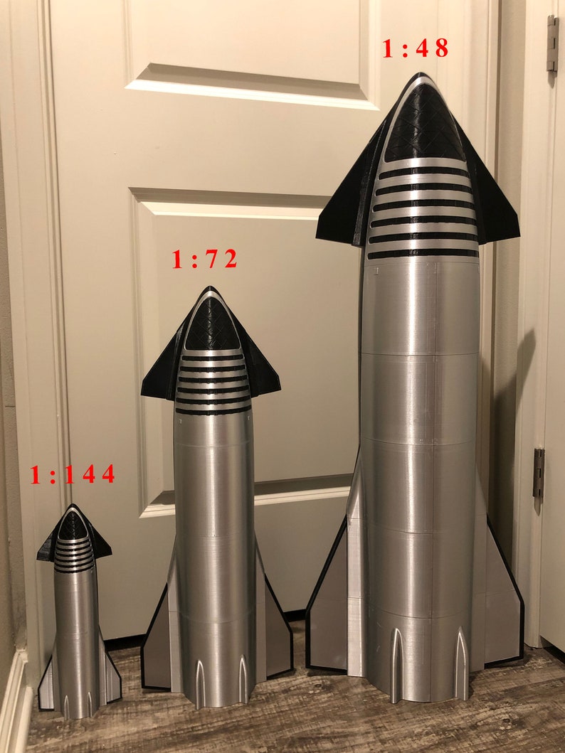 Giant 172 Scale SpaceX Starship Super Heavy Model Etsy