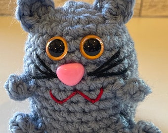 Mini patrón de gato de ganchillo sin costura solo en PDF