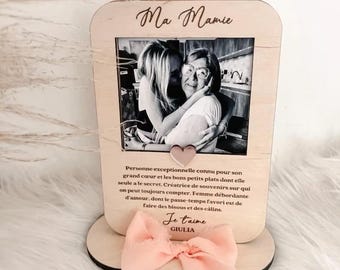 Moldura com foto e texto gravado para Dia da Avó, Dia do Avô, presente de aniversário, presente para madrinha/padrinho.