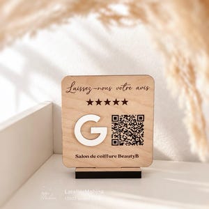 Google-recensiebord met QR-code voor bedrijven