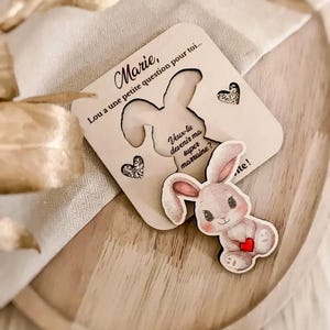 Demande surprise personnalisés pour annonce naissance, témoin,.. demande surprise pour  marraine, parrain,