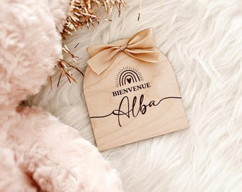 Welcome baby card, birth