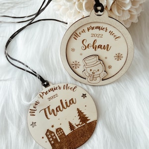 Personalized Christmas bauble - Baby's first Christmas