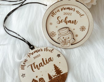 Boule de Noël personnalisée - 1er Noël bébé