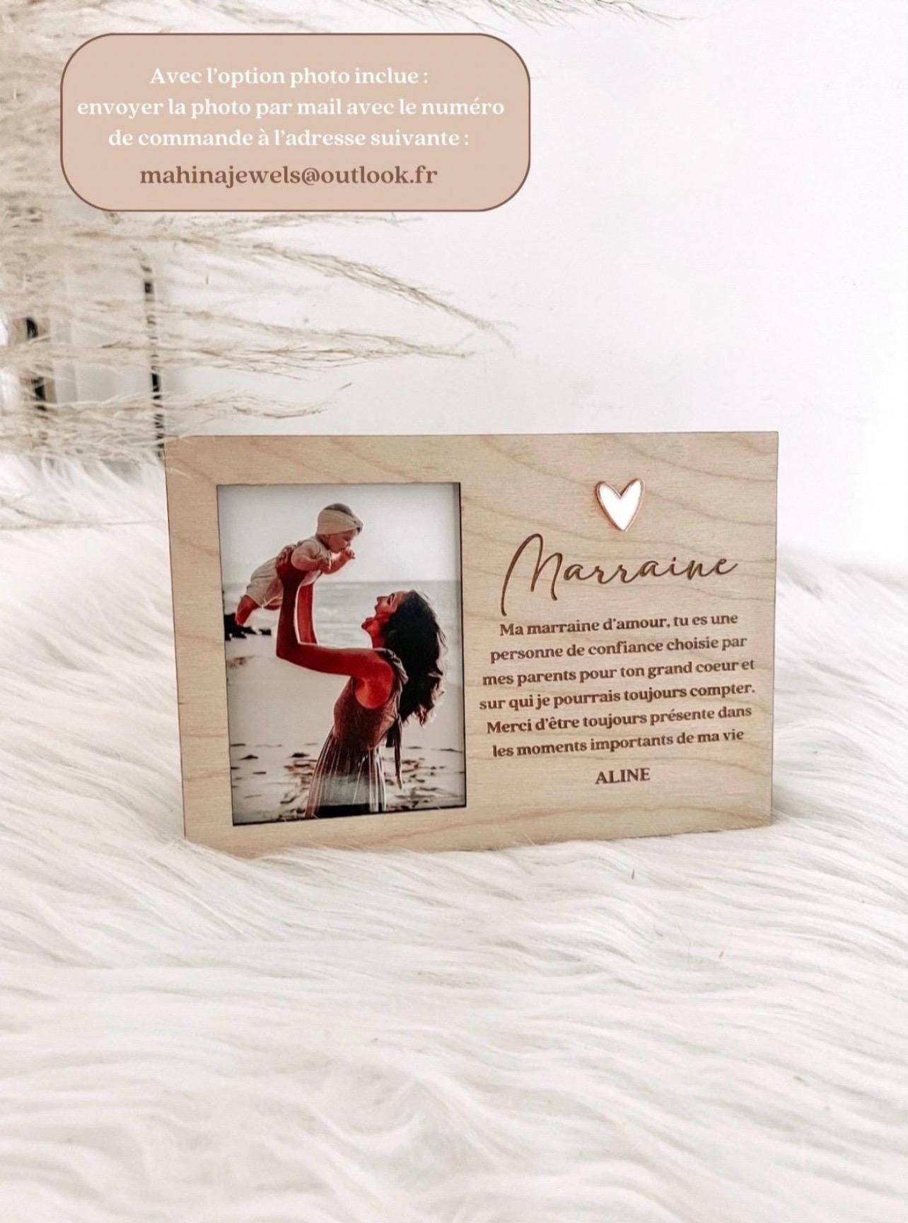 Moldura com foto e texto gravado para presente, Dia da Avó, Dia do Avô, presente de aniversário, presente para madrinha/padrinho.