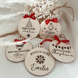 Personalized wooden Christmas ball ••CHRISTMAS TREE