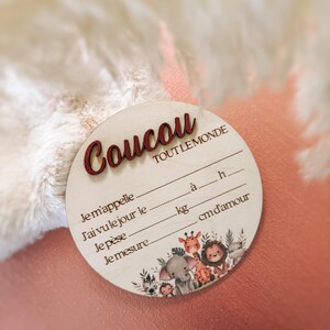 Carte bienvenue bébé, naissance à compléter au stylo bille