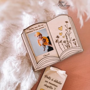 Pregnancy Announcement Book - Godmother/Godfather Proposal Book - Surprise Gift Box Set - Original Godmother/Godfather Proposal Gift - New Chapter